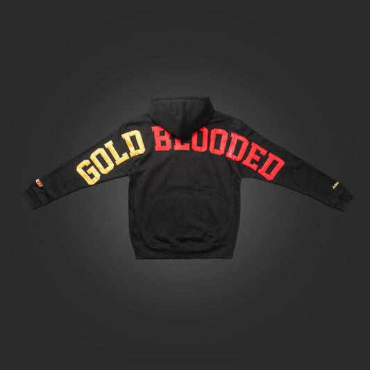SAVS x ADAPT GOLD BLOODED "FULLBACK" HOODIE - BLACK