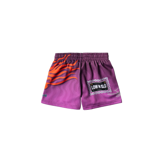"LOW AND SLOW" KIDS TRIMLESS HOOP SHORTS