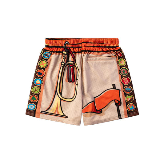 "FITNESS EXPLORER" MEN'S TRIMLESS HOOP SHORTS