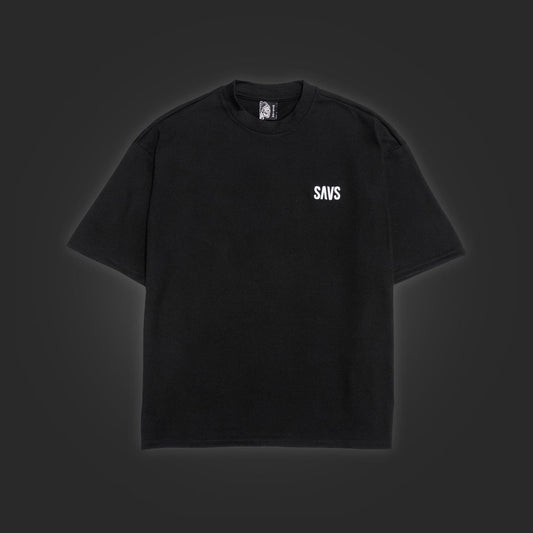 SAVS ESSENTIALS EMBROIDERED SHIRT - BLACK