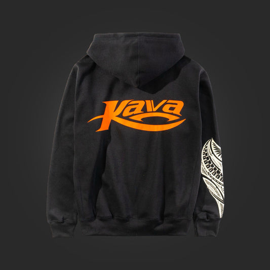 SAVS x KAVA ZIP HOODIE - BLACK