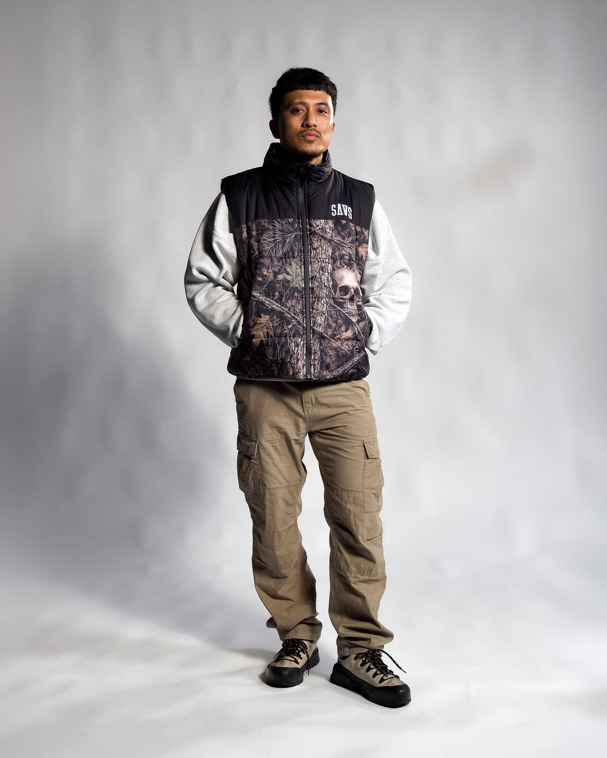 SAVS 'DEAD TREE CAMO' PUFFER VEST