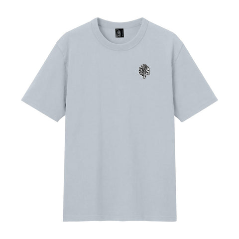 SAVS EMBROIDERED CHIEF TSHIRT - ICE GREY