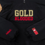 SAVS x ADAPT "GOLD BLOODED" STADIUM JACKET - BLACK