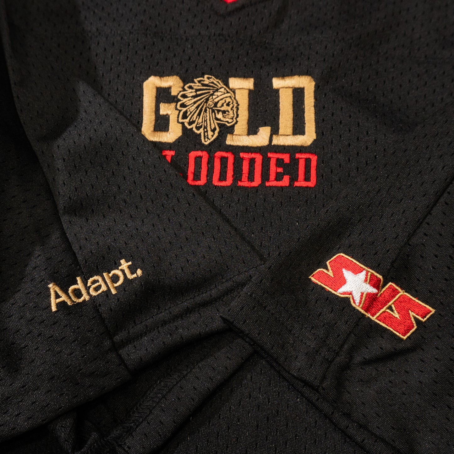 SAVS x ADAPT GOLD BLOODED "FULLBACK" JERSEY - BLACK