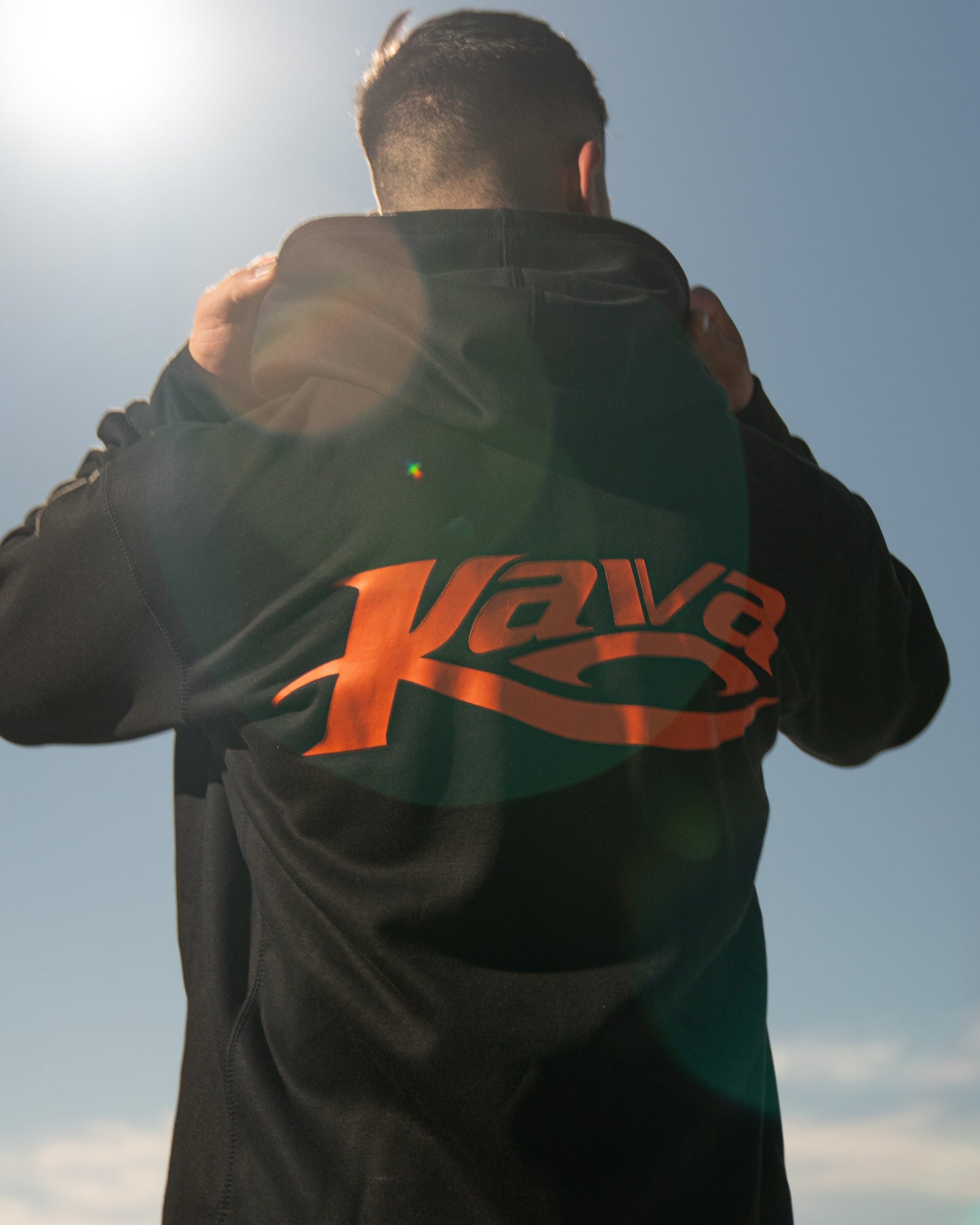 SAVS x KAVA ZIP HOODIE - BLACK