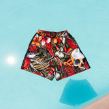 SAVS STEAL - SAVS x PROJECT X "EXPLOSIVO" BONE FLORAL HYBRID SHORTS