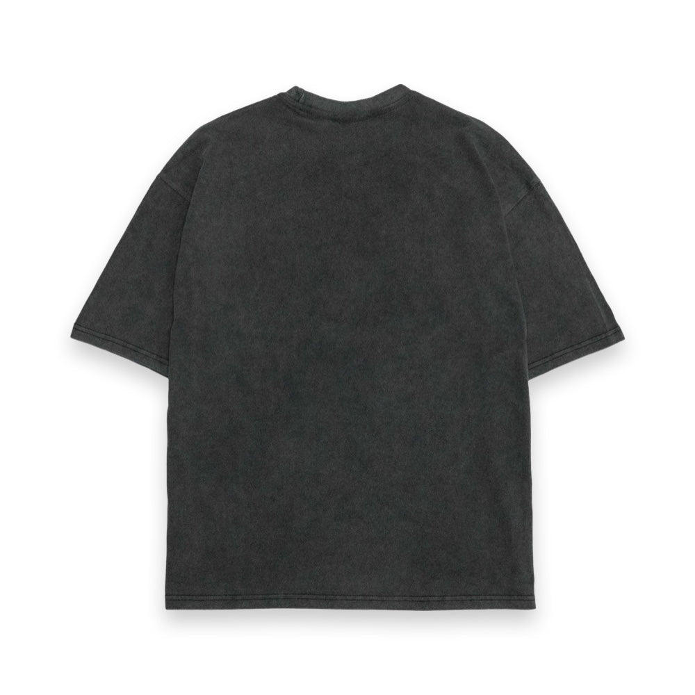 SAVS ESSENTIALS EMBROIDERED SHIRT - SAND WASHED CHARCOAL