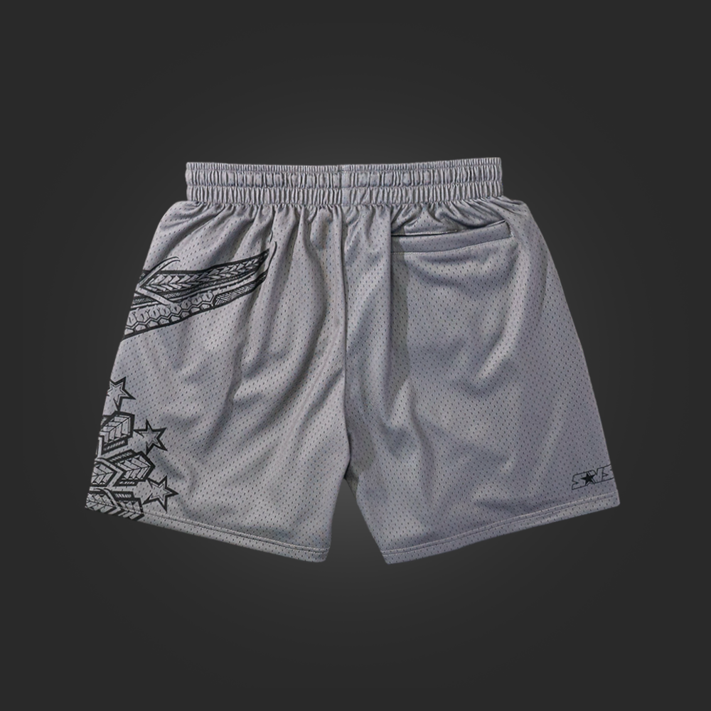 KAVA x SAVS SUN HOOP SHORTS - COOL GREY/BLACK