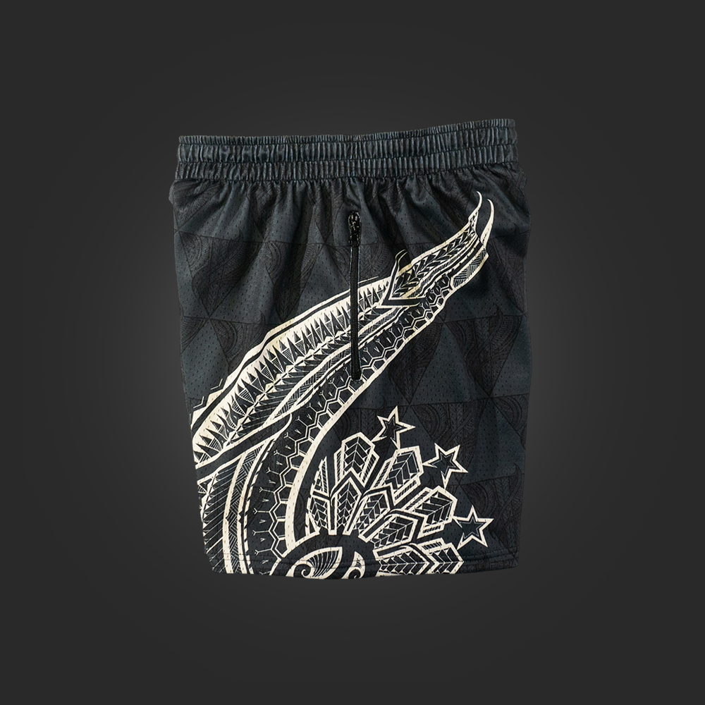 KAVA x SAVS SUN HOOP SHORTS - BLACK/GREY/CREAM