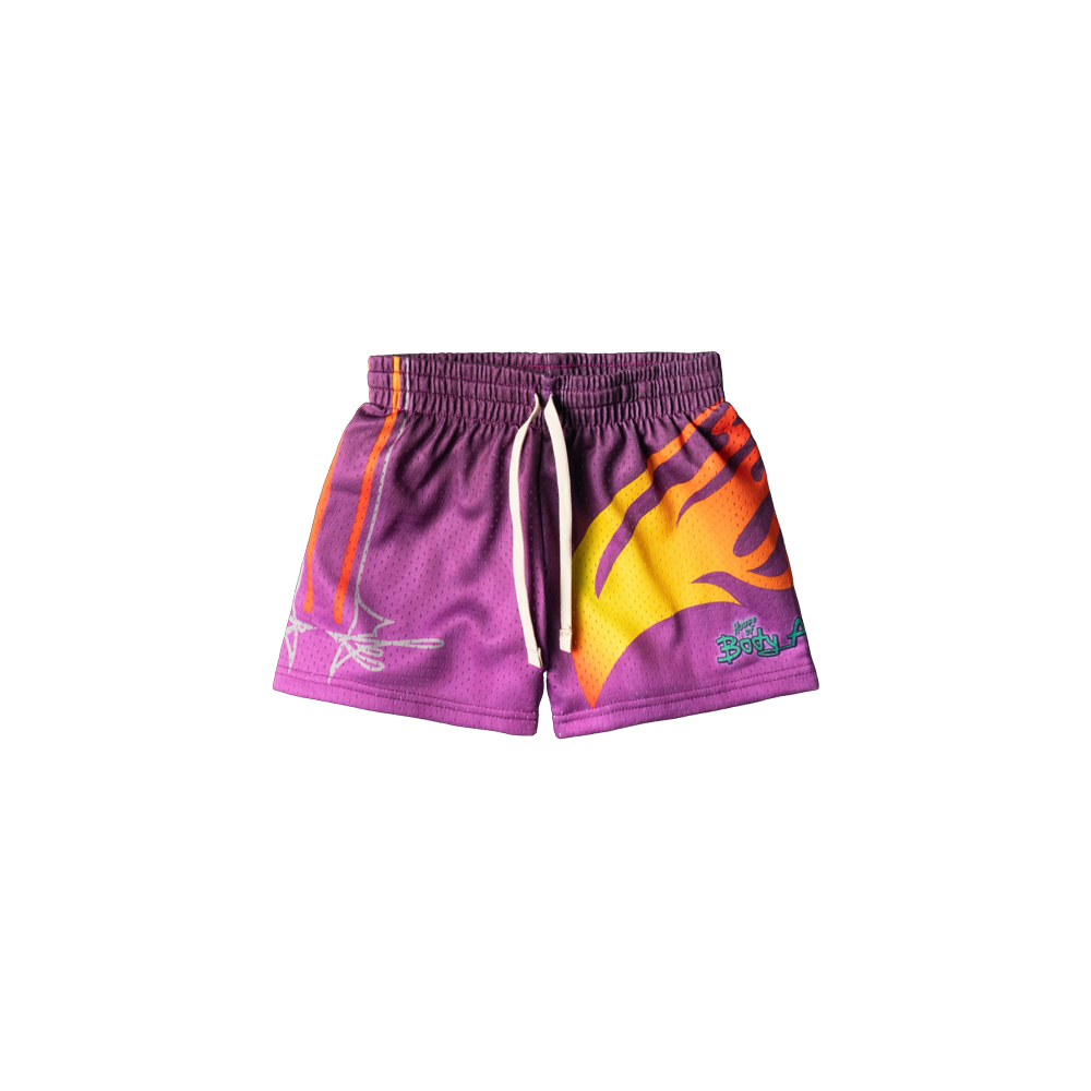 "LOW AND SLOW" KIDS TRIMLESS HOOP SHORTS