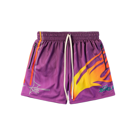 "LOW AND SLOW" MEN'S TRIMLESS HOOP SHORTS
