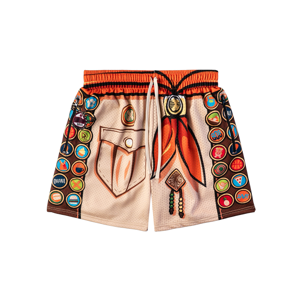 "FITNESS EXPLORER" MEN'S TRIMLESS HOOP SHORTS