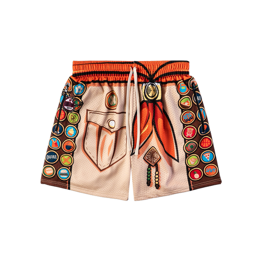 "FITNESS EXPLORER" MEN'S TRIMLESS HOOP SHORTS