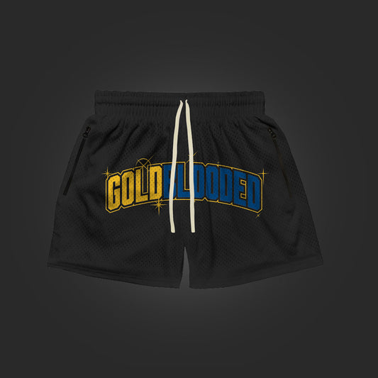 SAVS x ADAPT GOLD BLOODED ARC HOOP SHORTS - BLACK/ROYAL/YELLOW