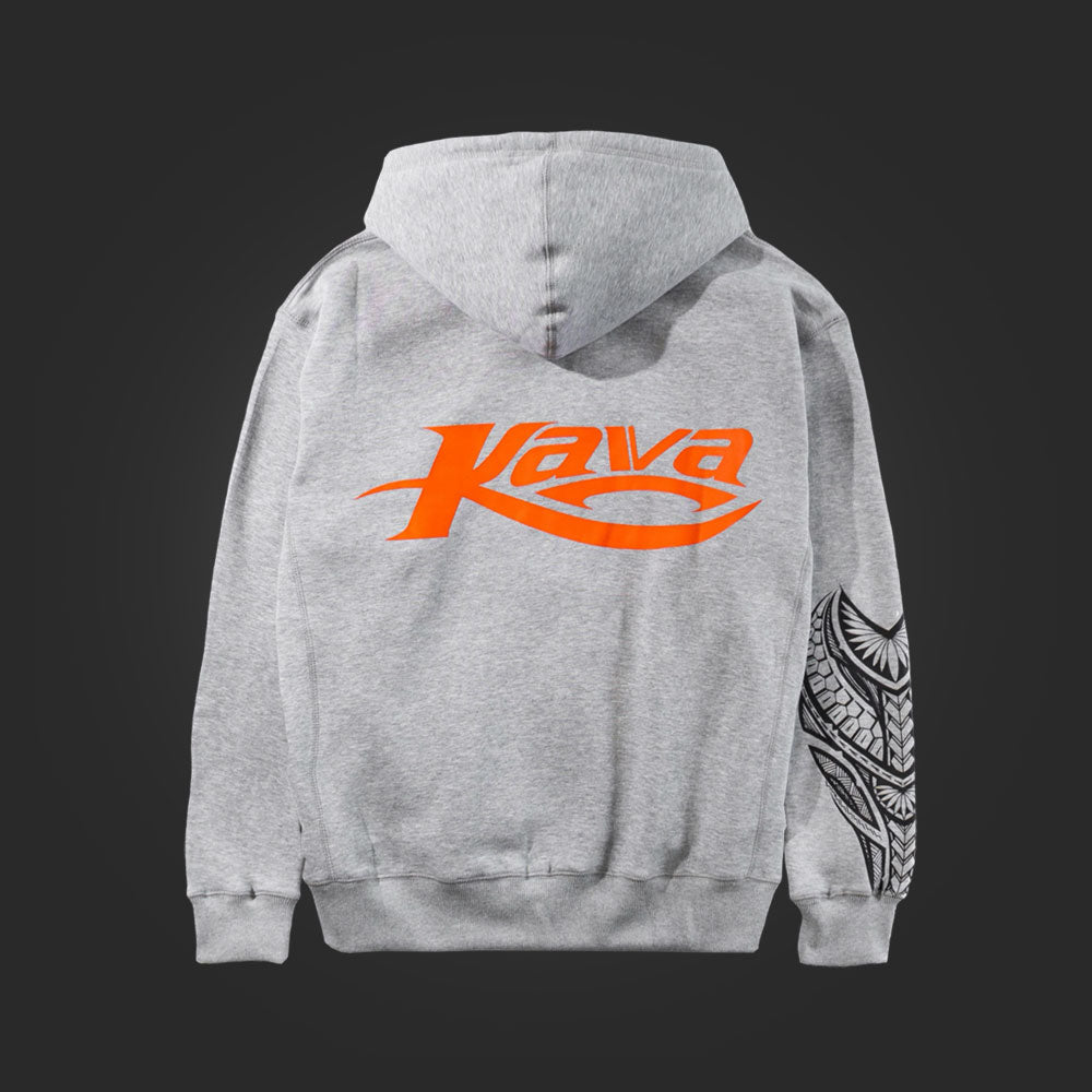 SAVS x KAVA ZIP HOODIE - HEATHER GREY