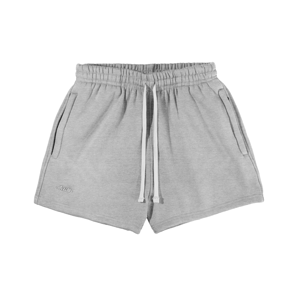 LADY SAVS FLEECE SHORTS - HEATHER GREY