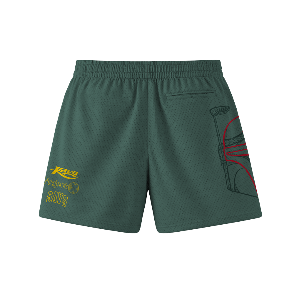 "KAVA HUNTER" MEN'S TRIMLESS HOOP SHORTS