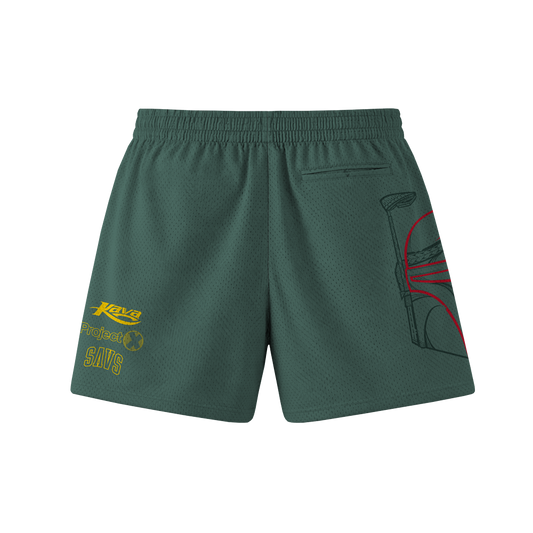 "KAVA HUNTER" MEN'S TRIMLESS HOOP SHORTS