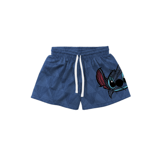 "KAVA 626" KIDS HOOP SHORTS - MARINE BLUE