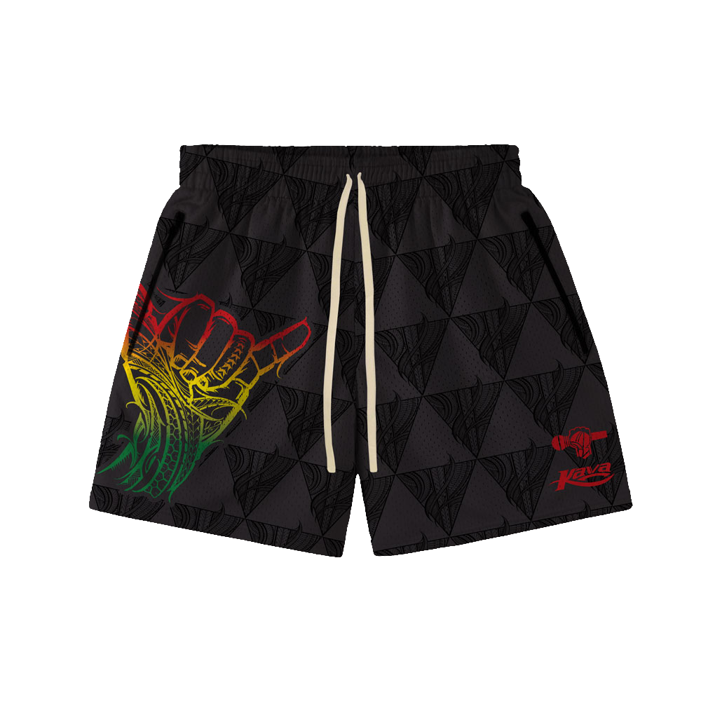 KAVA SHAKA HOOP SHORTS - RASTA