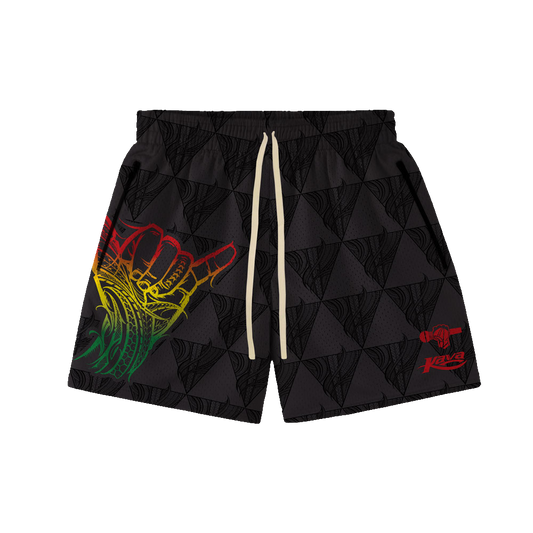 KAVA SHAKA HOOP SHORTS - RASTA