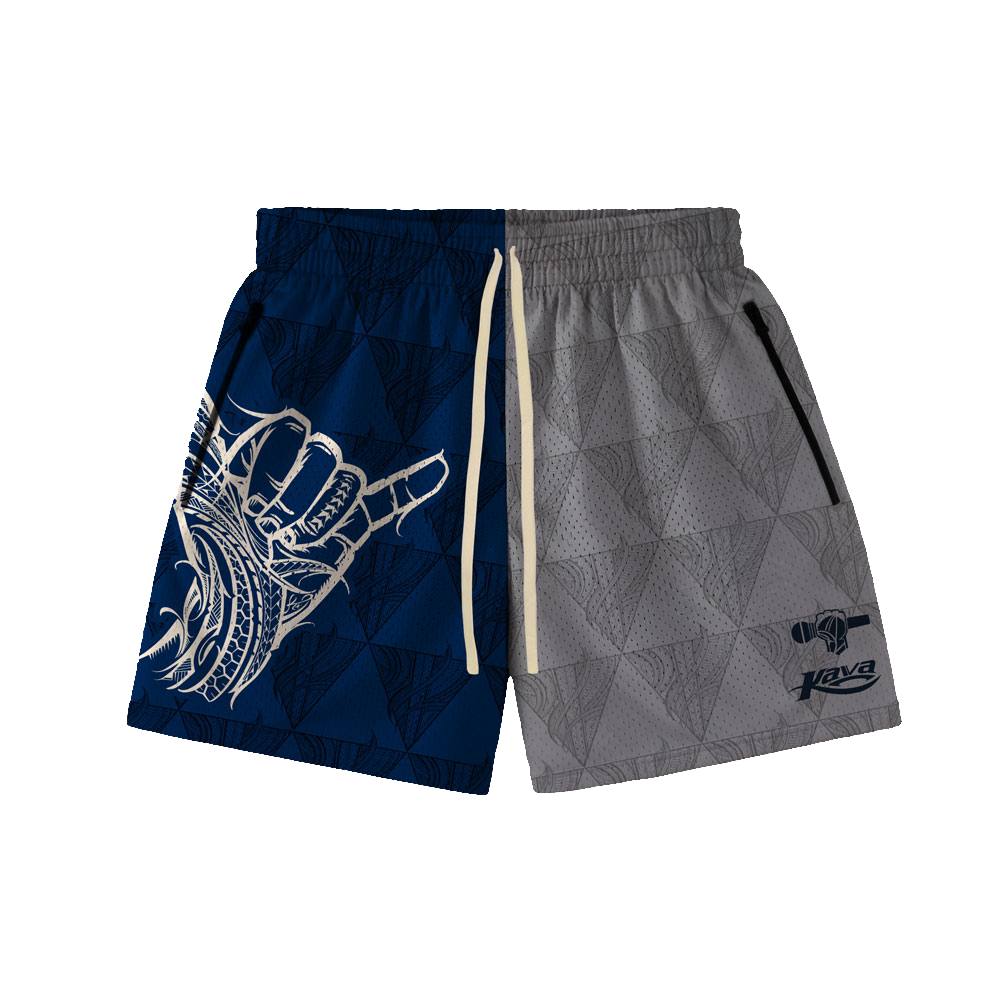 KAVA SHAKA HOOP SHORTS - NAVY