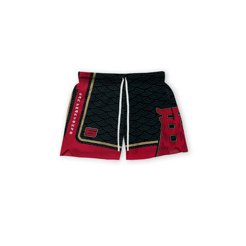 "SAN FRANSOKYO FAITHFUL" KIDS HOOP SHORTS