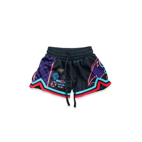 "CARS AT NIGHT" KIDS HOOP SHORTS