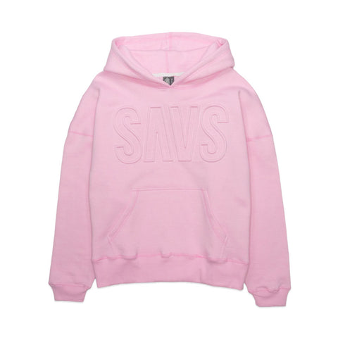 SAVS EMBOSSED HOODIE - PINK