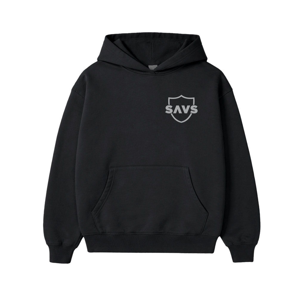 RAIDER SAVS HOODIE - BLACK