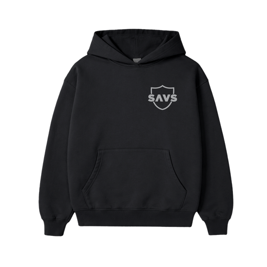 RAIDER SAVS HOODIE - BLACK