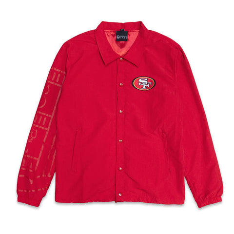 SAVS x MOJOLABS SF COACHES JACKET - RED