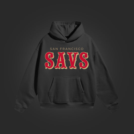 SF SAVS HOODIE - BLACK