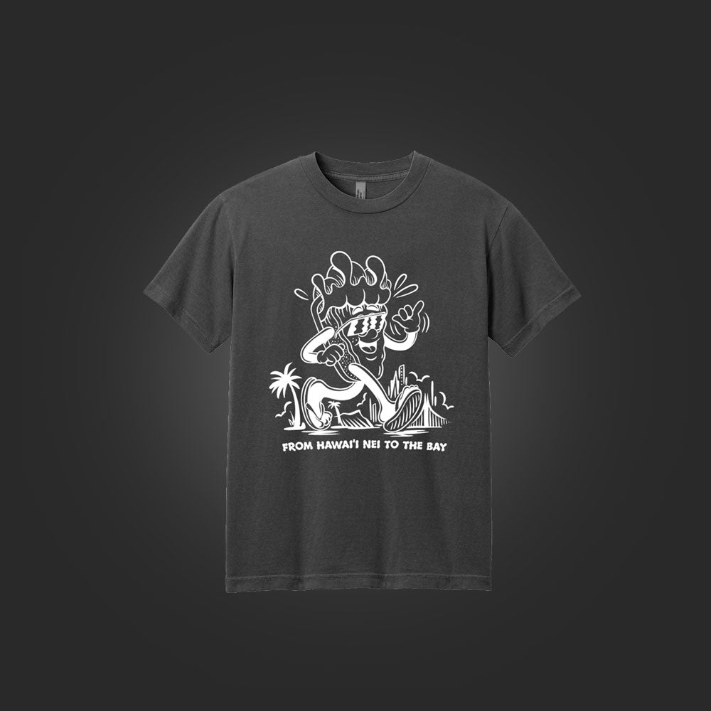 EE X AARON KAI ARTIST TSHIRT - FADED BLACK