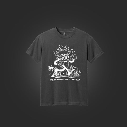 EE X AARON KAI ARTIST TSHIRT - FADED BLACK