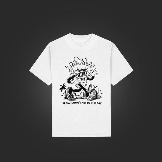 EE X AARON KAI ARTIST TSHIRT - WHITE