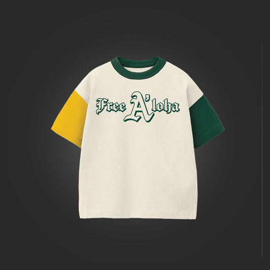 SAVS X FREE ALOHA SHIRT - GREEN/YELLOW