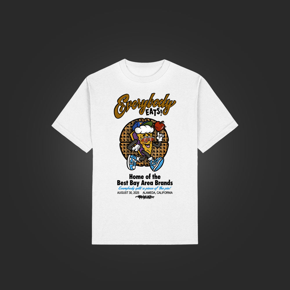 EE X JOE WALLACE ARTIST TSHIRT - WHITE