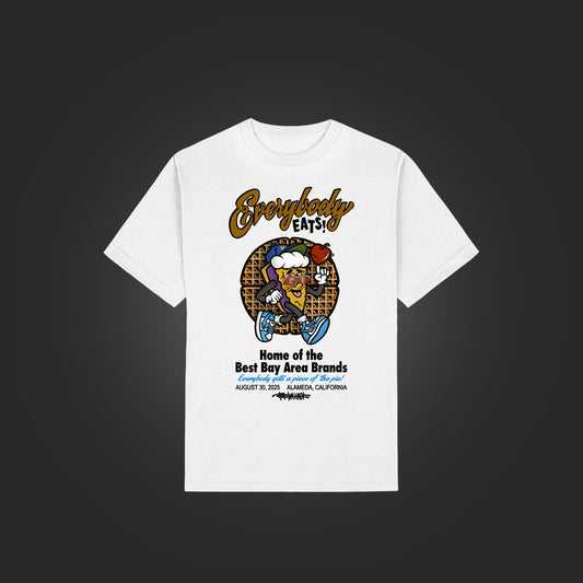 EE X JOE WALLACE ARTIST TSHIRT - WHITE