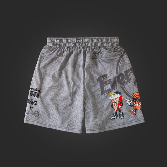 SAVS X PROJECT X  "PIEGUY & FRIENDS" GYM SHORTS