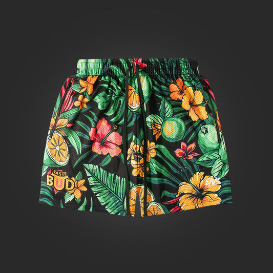 SAVS X TASTE BUD FLORAL GYM SHORTS