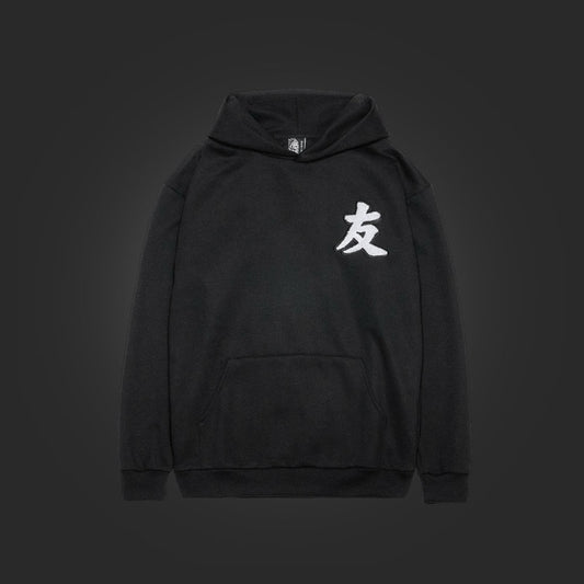 YFK x SAVS FRIENDS & FAMILY PREMIUM HOODIE - BLACK