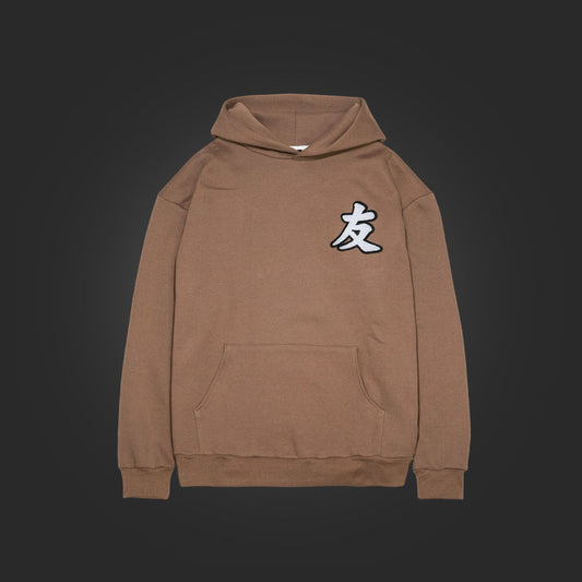 YFK x SAVS FRIENDS & FAMILY PREMIUM HOODIE - MOCHA/BLACK