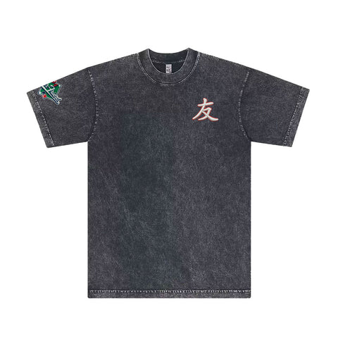 SAVS x YFK 1994 PREMIUM EMBROIDERED SHIRT - CARBON BLACK **SHIPS ON OR BEFORE 6/19