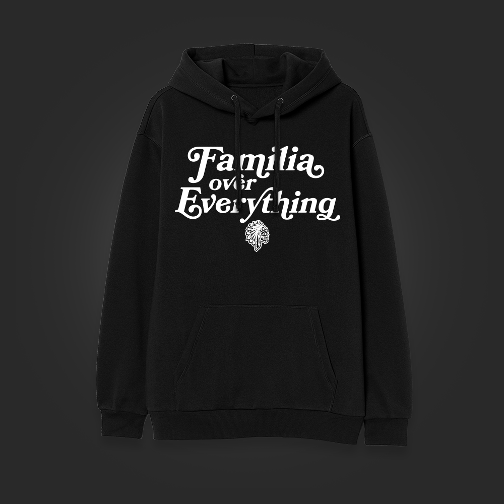 FAMILIA OVER EVERYTHING HOODIE - BLK/WHITE
