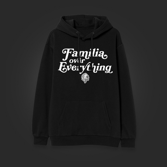 FAMILIA OVER EVERYTHING HOODIE - BLK/WHITE