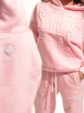 SAVS EMBOSSED HOODIE - BABY PINK