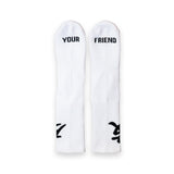 "YFK" SOCKS - WHITE