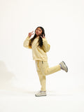 KIDS SAVS EMBOSSED HOODIE - CANARY